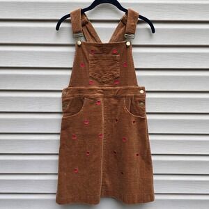 Kiel James Patrick Apple Picking Collection Corduroy Jumper Dress M Brown Cottag